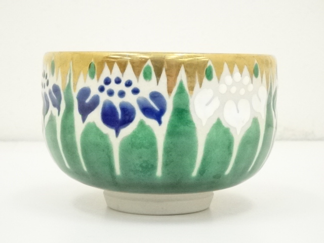 金砂子菖蒲茶碗　中村能久造共箱未使用上手 takoさん 道具 ] - 道具 九谷焼 宗秀造 菖蒲茶碗（共箱） | ネットショップ圭